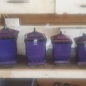 Purple Casa Vero Canister Set